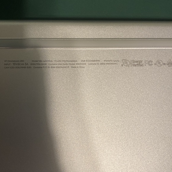 HP Chromebook- White, Intel Processor - Picture 6 of 7